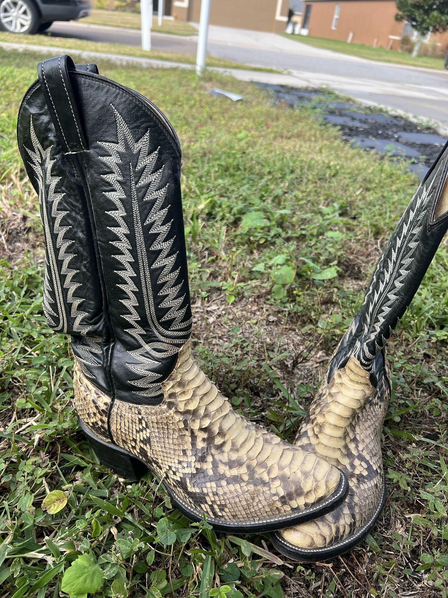 Cowtown Men’s Snakeskin Boot