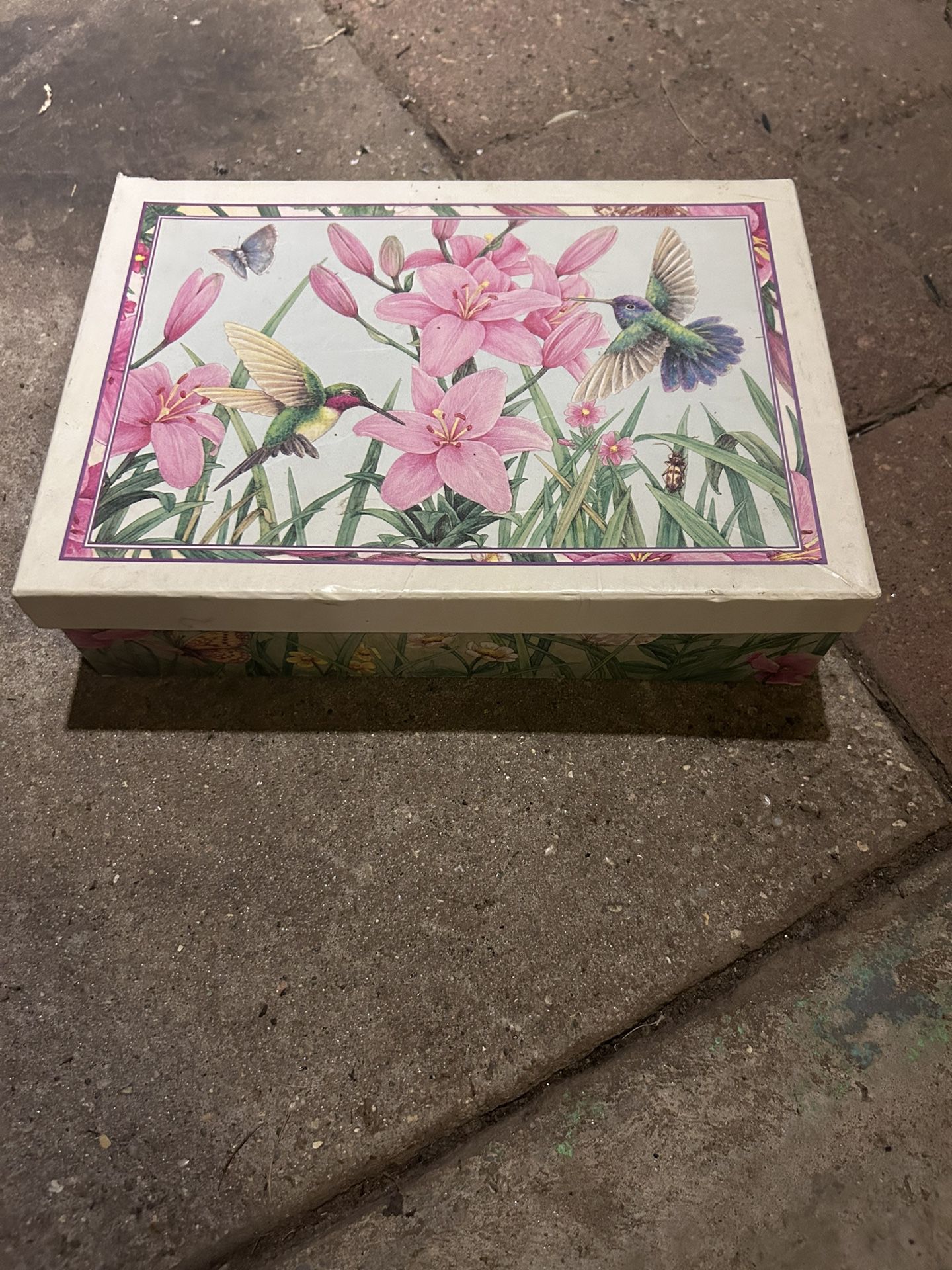 Hummingbird Cute Box With Envelopes And Paper