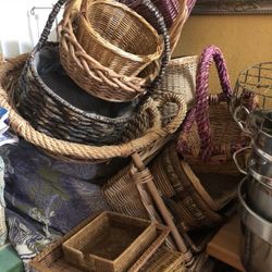 Baskets decor sturdy and beautiful for any occasion start st $3 each to $15