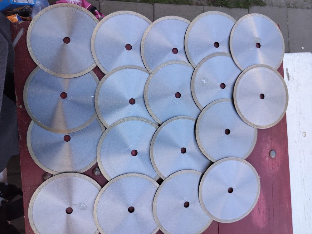 New Diamond Cutting Blades Plus Buffing Pads 