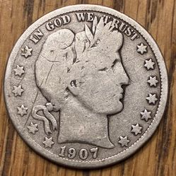 1907-O  Barber Half Dollar 