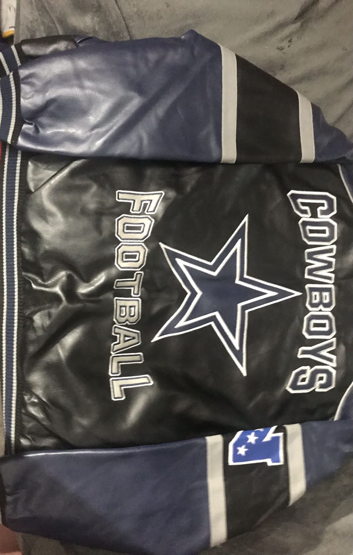 Authentic leather Cowboys jacket