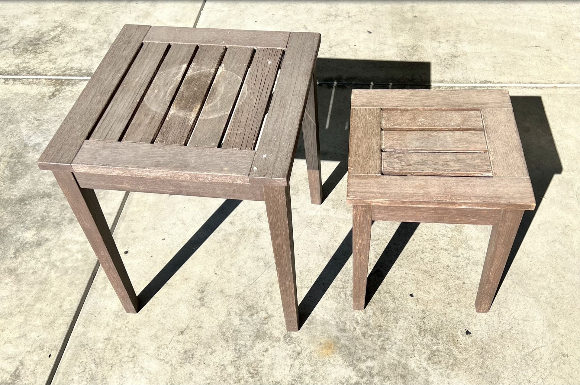 Teak Nesting Tables- set of 2