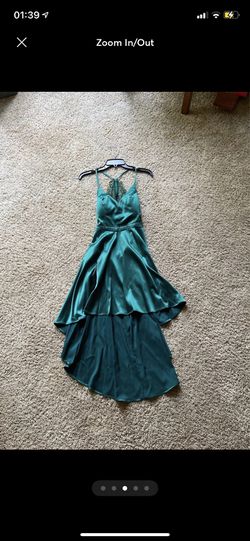 Sequin Hearts High/Low Satin Party Dress Thumbnail