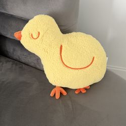 Easter Chick Shaped Throw Pillow Decor