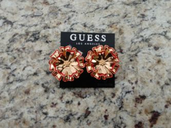 Guess Los Angeles Flower Stud Earrings