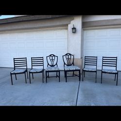 Six Black Chairs