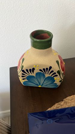 Mexican Hand Painted Vase