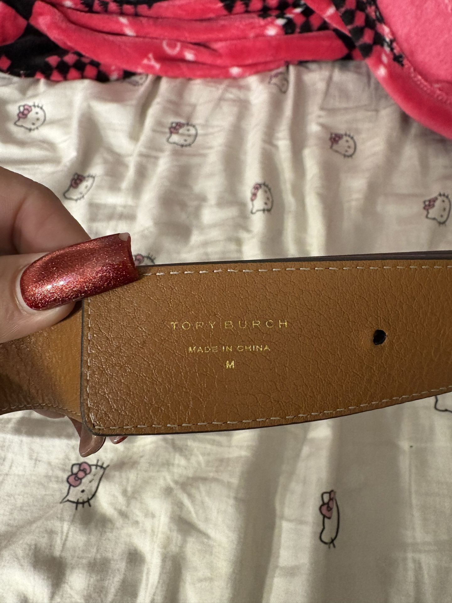 Black Reversable Tory Belt Size Medium