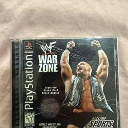 WWF War Zone Black Label Sony Playstation 1 PS1 COMPLETE CIB
