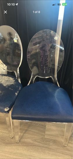Designer high quality lucite chairs 4 total