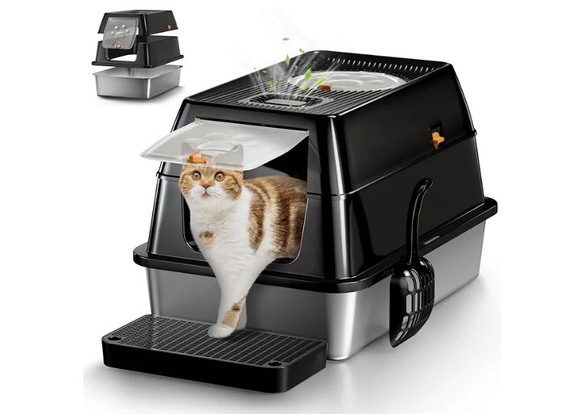 XL Stainless Steel Cat Litter Box