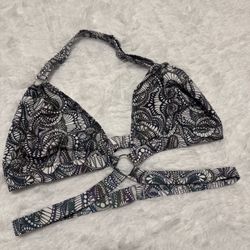 New 1xl light reflective bikini top festival rave raver Strappy crop shirt