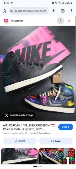 Nike Air jordan 1s "self ezpression"