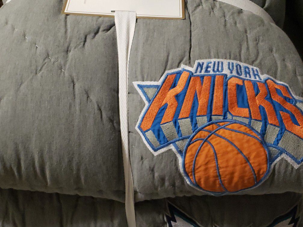 Brand New Grey NBA Queen / Full  Size Boys Comforter From Pottery Barn Priced At $239.00 Asking $120.00