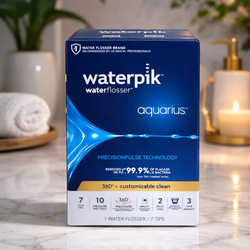 Waterpik Aquarius WP-660C Water Flosser Open Box 10 Settings 7 Tips