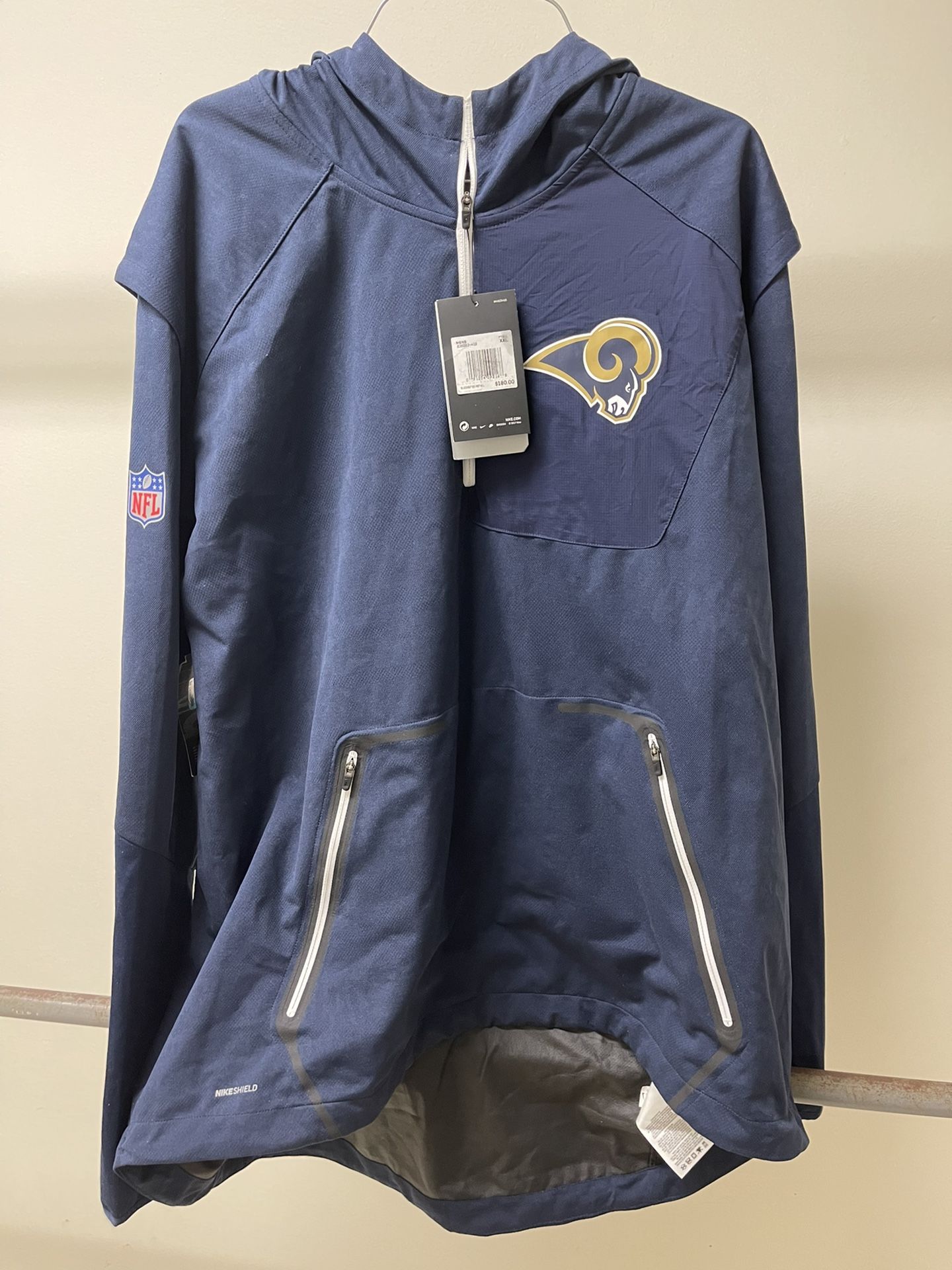 New, Never Worn Nike Rams Sideline Jacket 2xlg With Tags Pickup Only