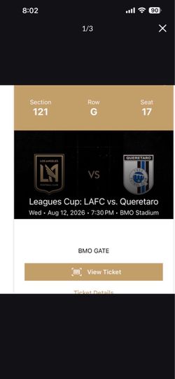 LAFC vs Querétaro $50 EACH