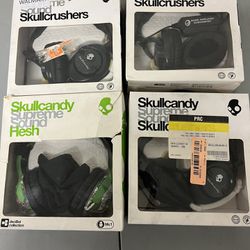 Skullcandy Supreme Sound Head Phones Lot Of 4 Units
