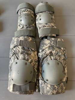 MILITARY SURPLUS ACU DIGITAL CAMO TACTICAL ELBOW & KNEE PAD SET SIZE LARGE