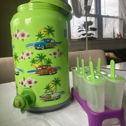Water Dispenser, With Popsicles Set