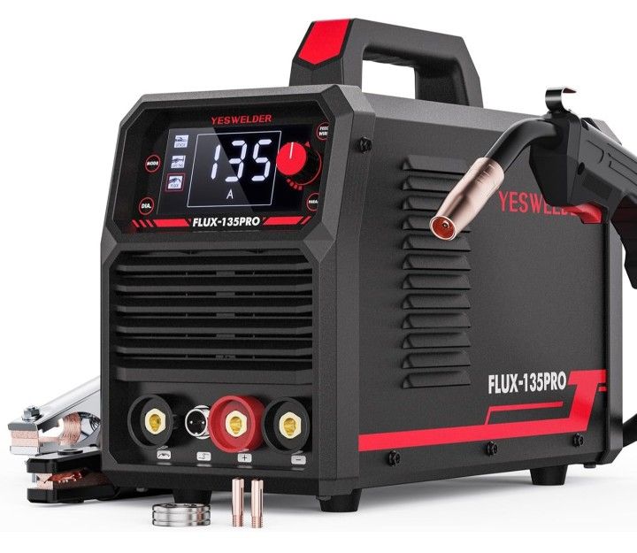 YESWELDER 135Amp MIG Welder,110V Flux Core Welder