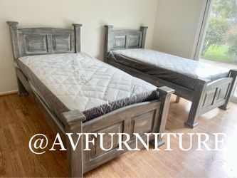 2 Twin Beds and 2 Mattresses