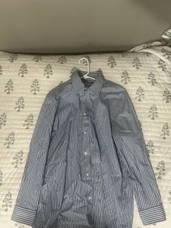 Blue Striped Button Up