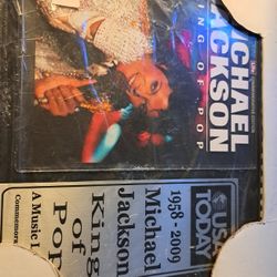 The king of pop plaque