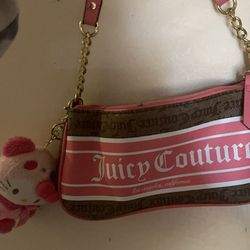 Pink and Brown Juicy Couture Shoulder Bag