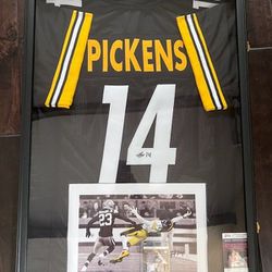 🏈 Steelers and University of Georgia Fans - George Pickens Certifie2d Autographed Authentic Jersey
