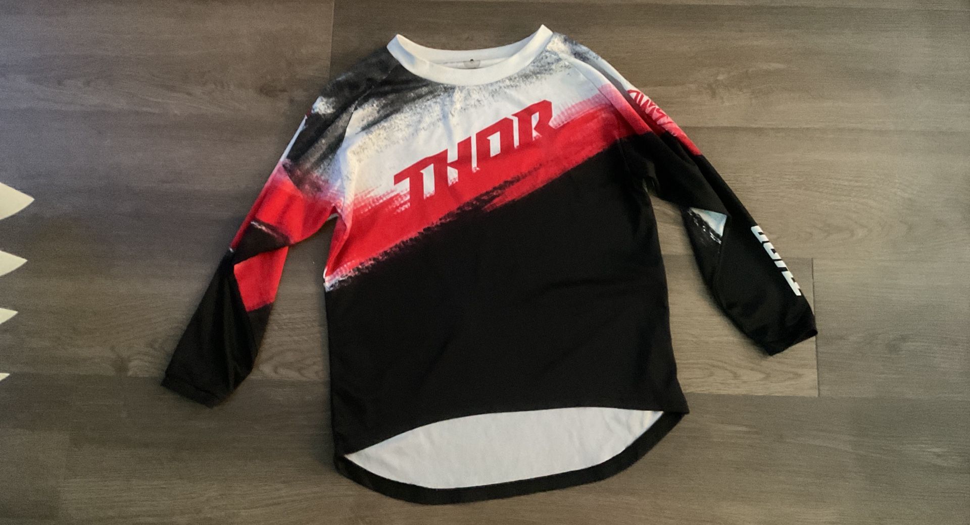 Thor MX Sector Vapor/Warship Jersey Riding Shirt Youth Size Small MX/ATV/BMX Vapor Red/Black