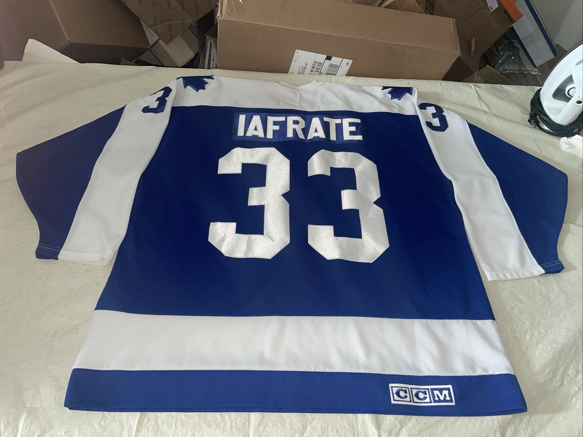 Al Iafrate Toronto Maple Leafs Jersey Mens Xl Mic Blue Vintage Clean 90s Hockey