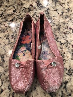 Girls Circo Brand Pink Glitter Slip-On Loafers sz. 4