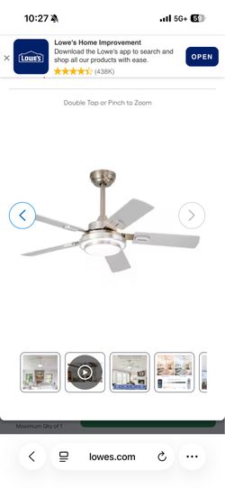 Depuley 42-Inch Ceiling Fan with Light: Brushed Nickel Ceiling Fan with 5 Blades Dual Finish Reversible - Farmhouse Ceiling Fan with Remote Control