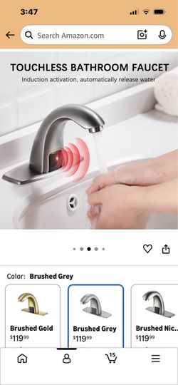 Stop germs with Motion activated bathroom faucet