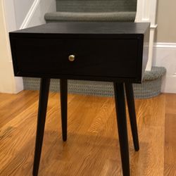 Black End Table, Side Table, Night Stand