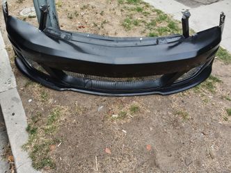 2010-2014 Black Front Bumper Cover with Lip Spoiler