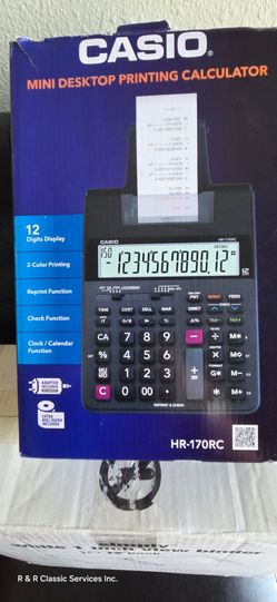 Casio® HR-170RC Desktop Printing Calculator