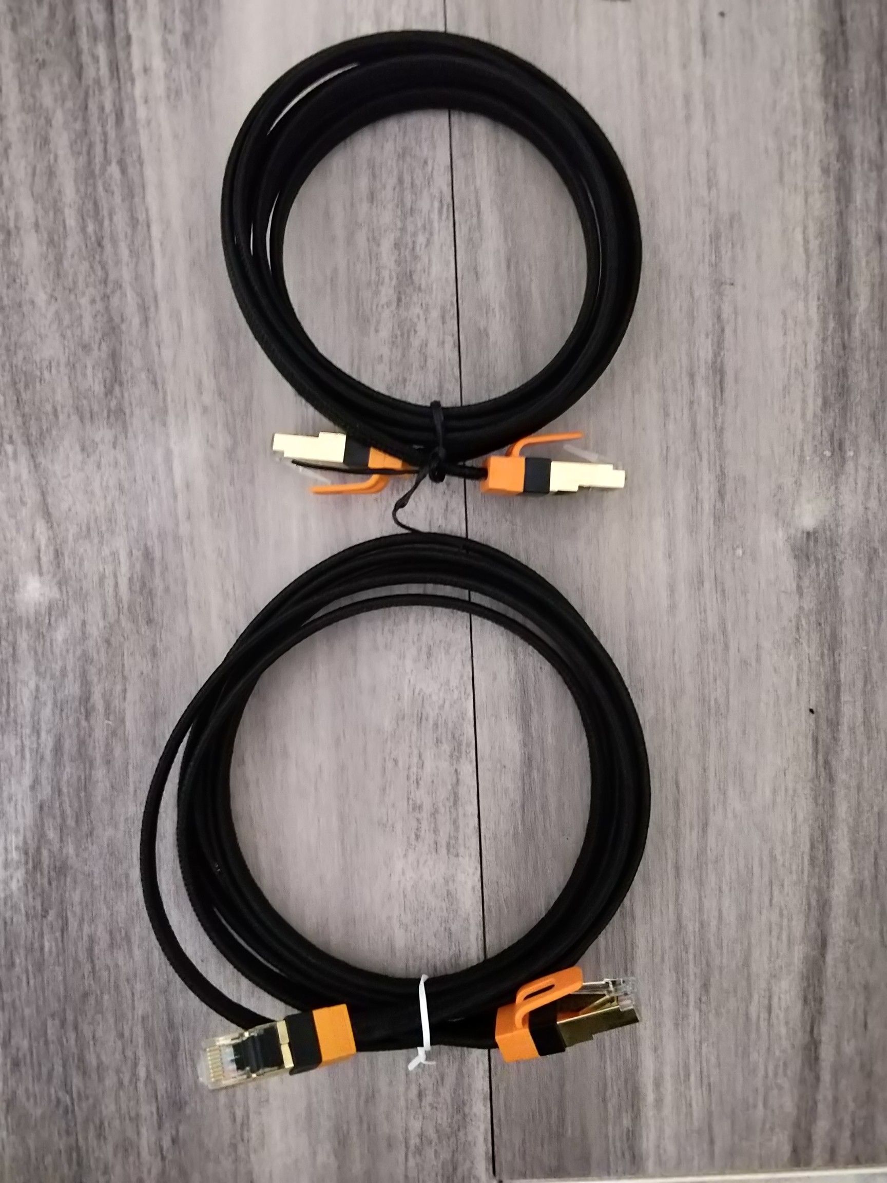 CAT7 ethernet cables x2