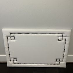 White / Ivory Fabric Upholstered Pinboard Bulletin Board