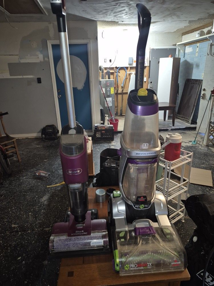 Bissell Revolution Pet Pro And Shark Wet Mop