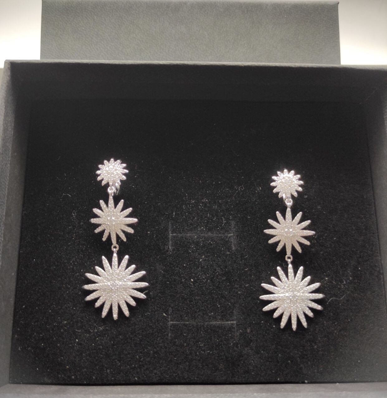 Starburst Sterling Silver Earrings