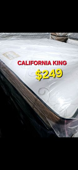 CALIFORNIA KING SET  === }} $249 * MATTRESS AND BOX SPRING
