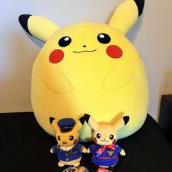 Pokémon Center Japan Pikachu Set NRT Airport Tokyo Station Giant Pikachu w/ Tags