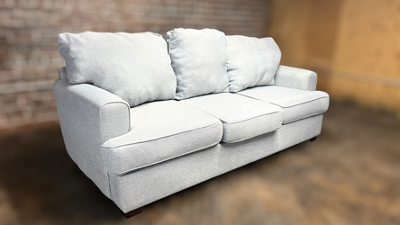 Delivery Available gray blue sofa couch