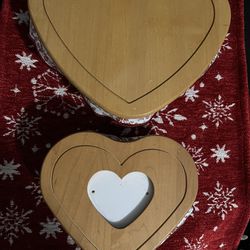 Longaberger Heart Basket - Set of 2