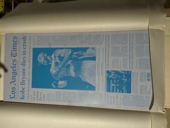 Kobe bryant la times print plates