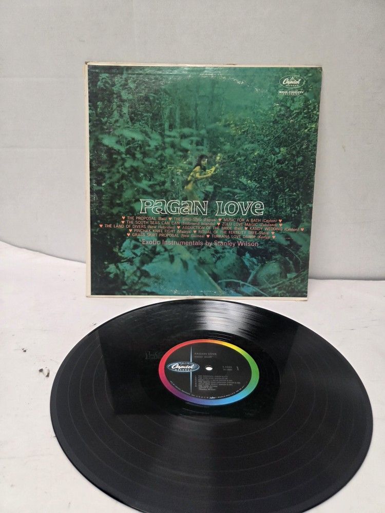 Pagan Love" by Stanley Wilson, an LP released by Capitol Records in 1961 Vyinl Record