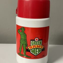 Disney Toy Story Green Army Men Lunch Box Thermos